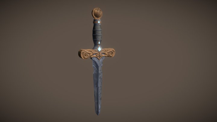 [Student Work] Deep Frost Dagger 3D Model