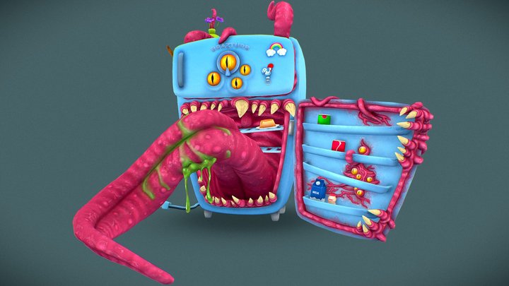 Mimic Fridge 3D Model