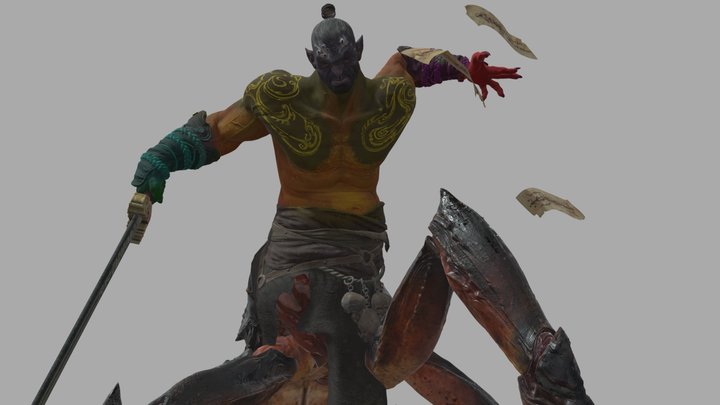 Black Myth: Wukong - Bai Yan Mo Jun [Anime V2] – Modello 3D gratuito STL