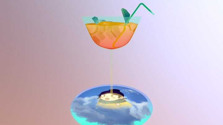 Fancy Drink 3D Model