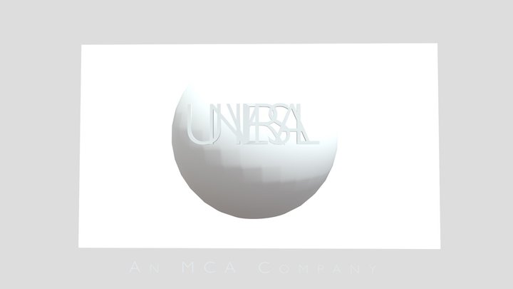 Universal logo (1990 Remake V2) 3D Model