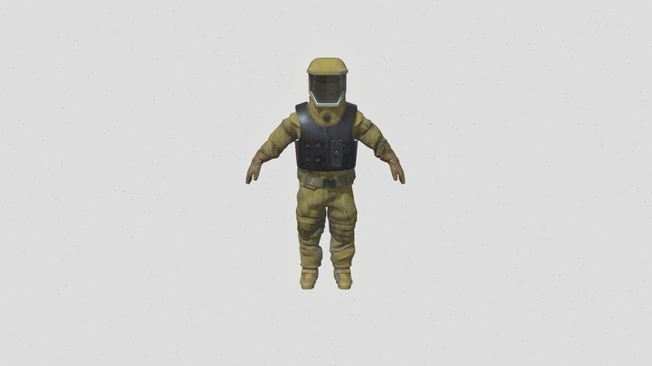 Stranger Things - Hazmat Suit 3D Model