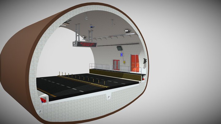 Viet Nam Tunnel  - ITS Hầm Cam Lâm Vĩnh Hảo 3D Model