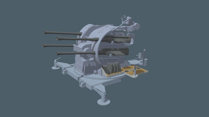 Antiaircraft_gun 3D Model