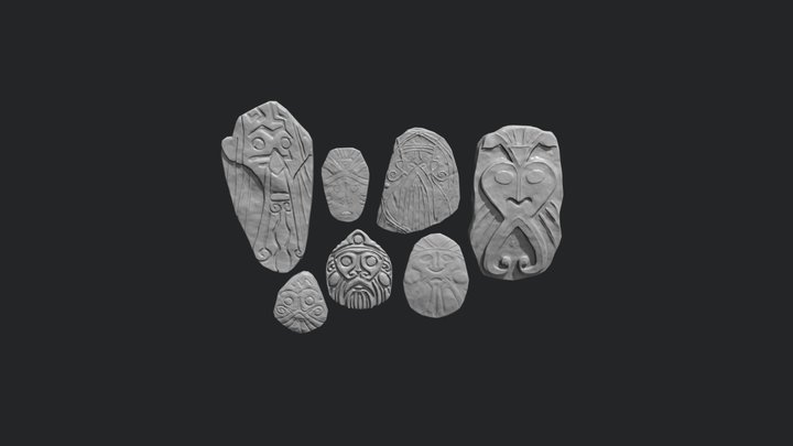 Elder Stones Game Res 3D Model