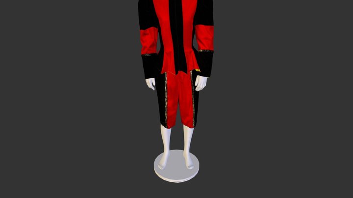 Robe Poppy Mory optimisée 3D Model