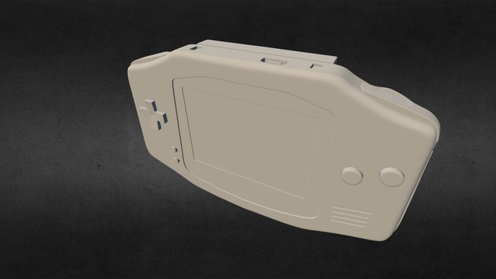 Game Boy Advance (High Poly) 3D Model