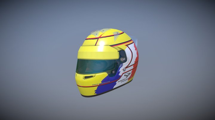 Simon Pagenaud Helmet 3D Model