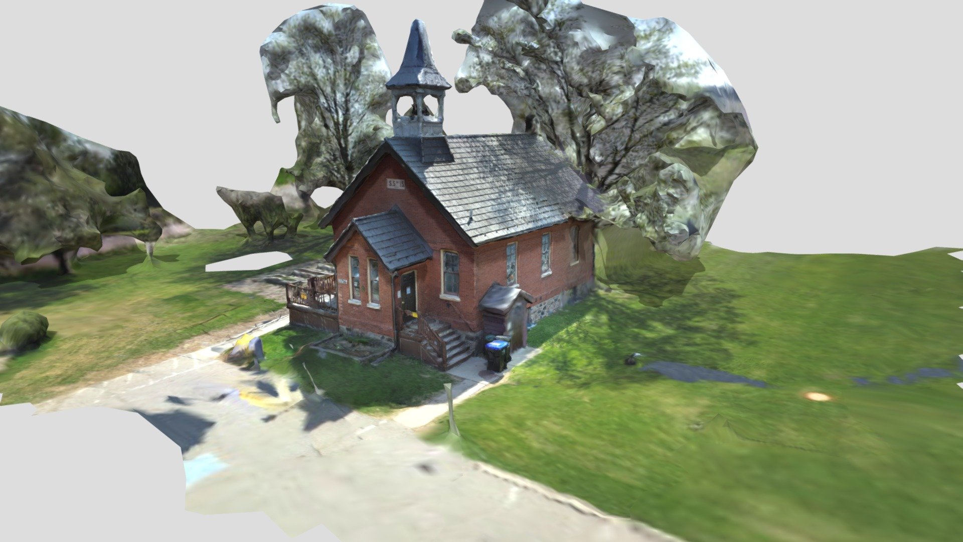 School site captured from drone
