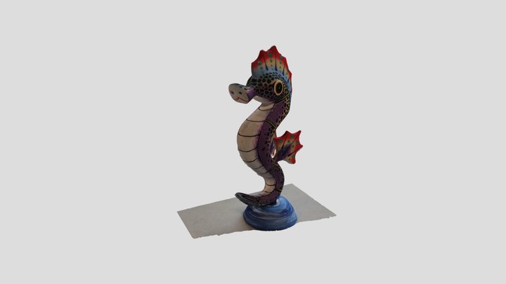 Seahorse Alibrije 3D Model