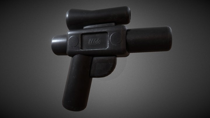 Small LEGO Star Wars Blaster 3D Model