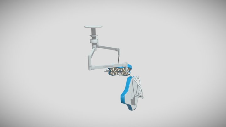 Lámpara Quirúrgica Sencilla 3D Model