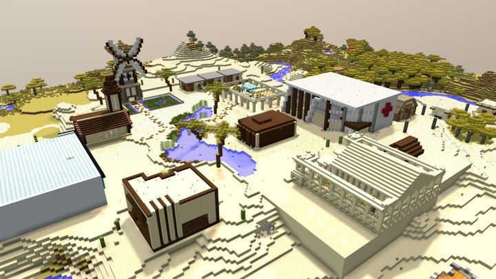 pueblo 3D Model