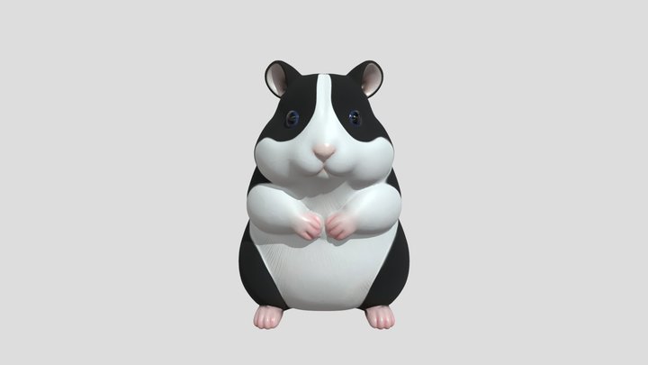 Black And White Hamster