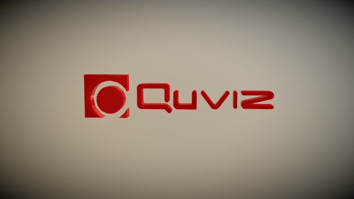 Logotipo Quviz 3D Model