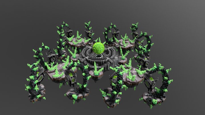Minecraft Skywars Map - Nox (12 players) 3D Model