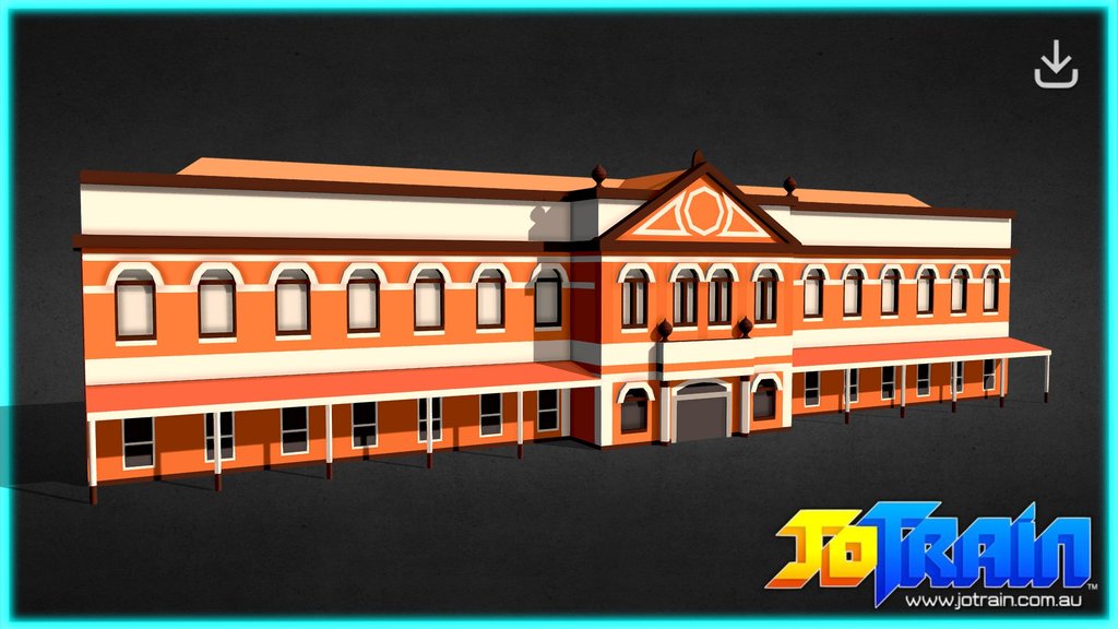 South Brisbane Railway Station - Low Poly