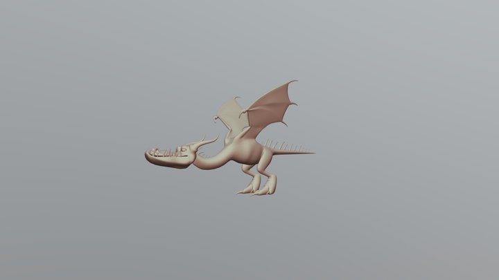 Dragon Cartoon 3D Model