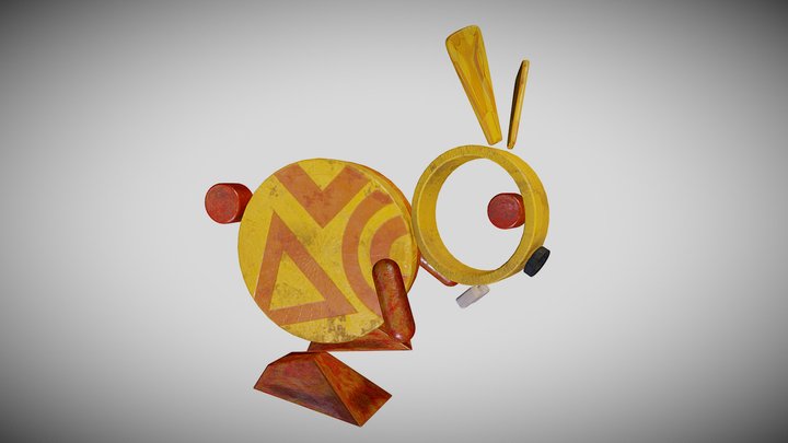 The Wood Rabbit 3D Model