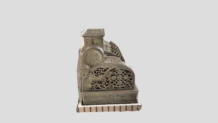 Antique National Cash Register 3D Model
