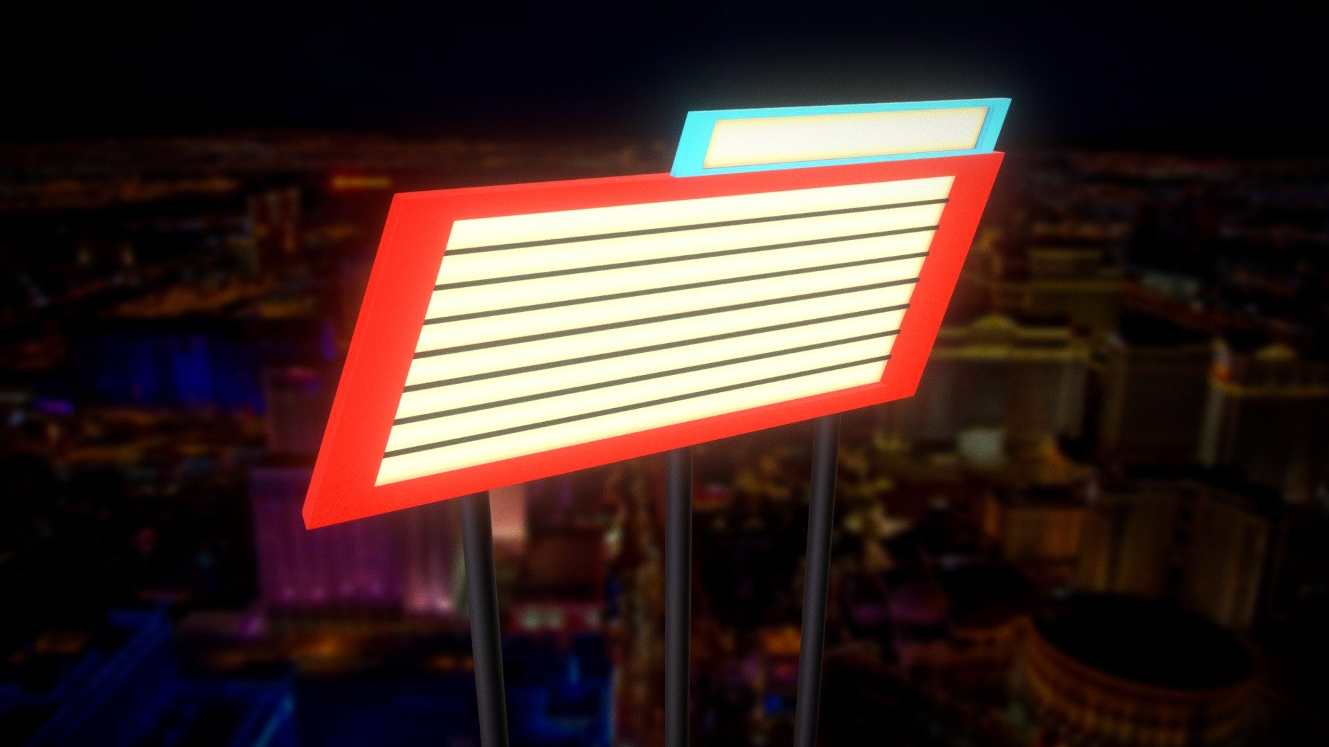 Retro Noticeboard Billboard Movie Sign