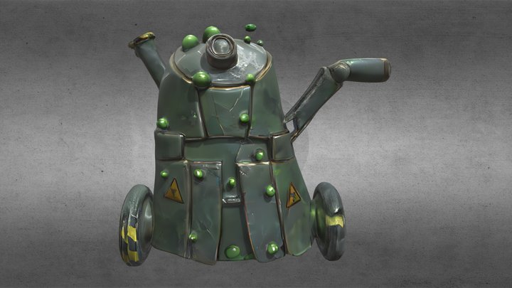 Toxibot the Toxic Barrel Robot – Modelo 3D gratuito STL