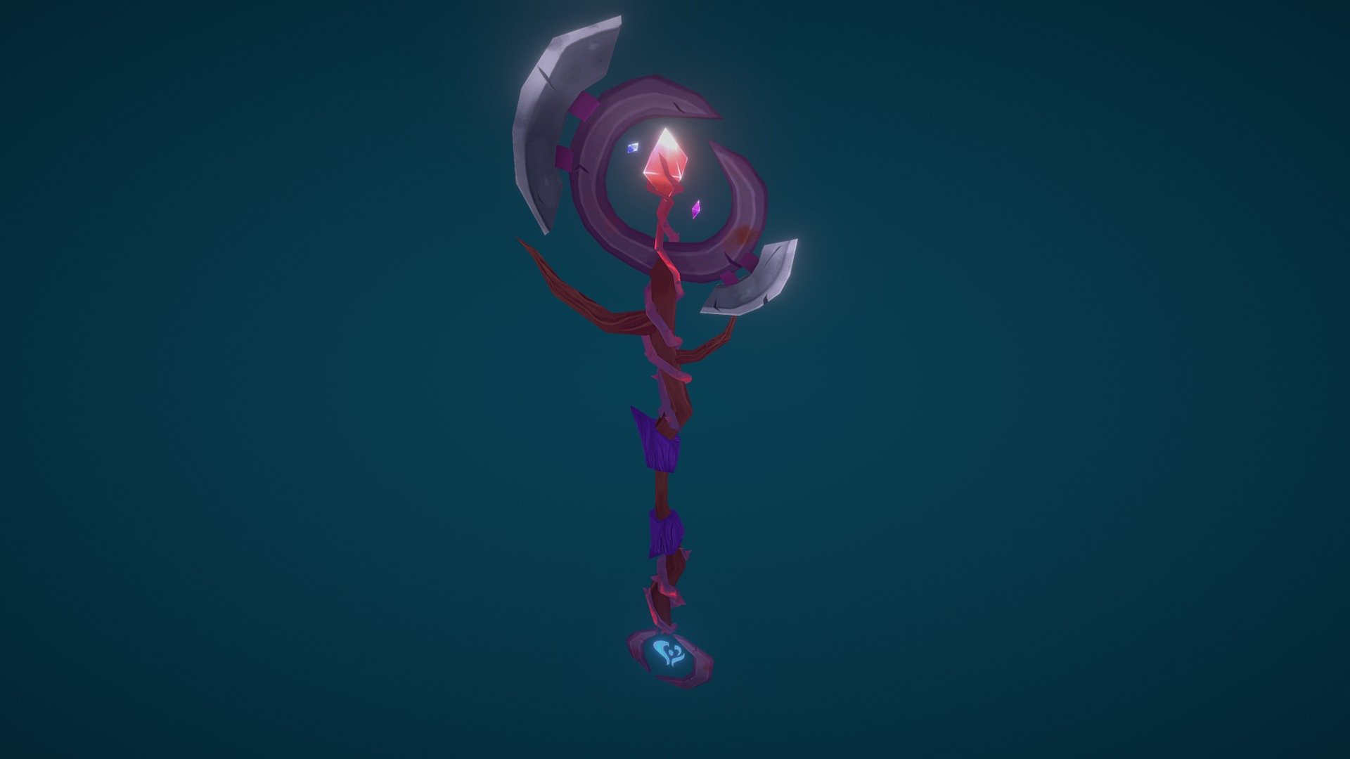 Aluriel - The Nightborne Battlestaff - 3d Model By Tharidevolder 