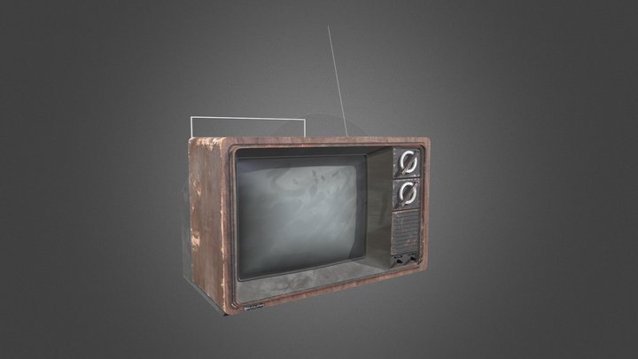 Old Television 3D Model
