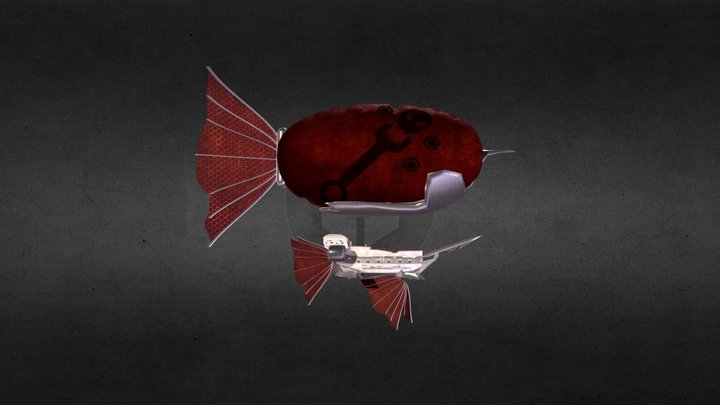 Flying Ship 3D Model