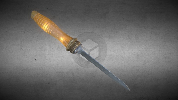 Vintage Divers Knife 3D Model