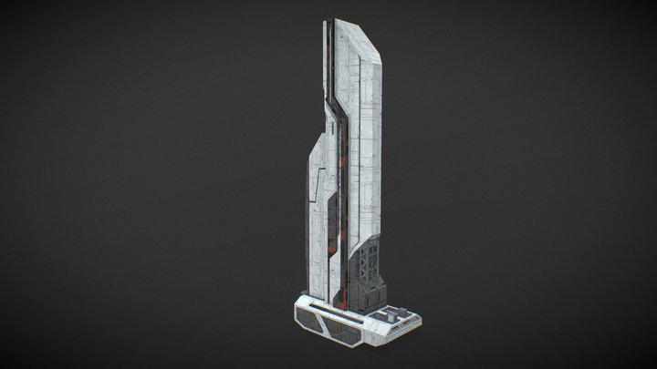 Scifi Building futuristic Building  Vol_1_006 3D Model