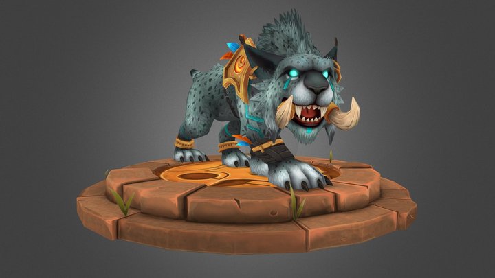Zandalari Druid cat form -Fanart- 3D Model