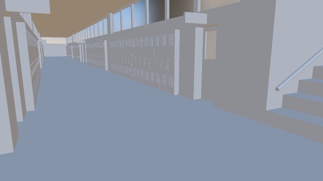 AU-IV Hallway 3D Model
