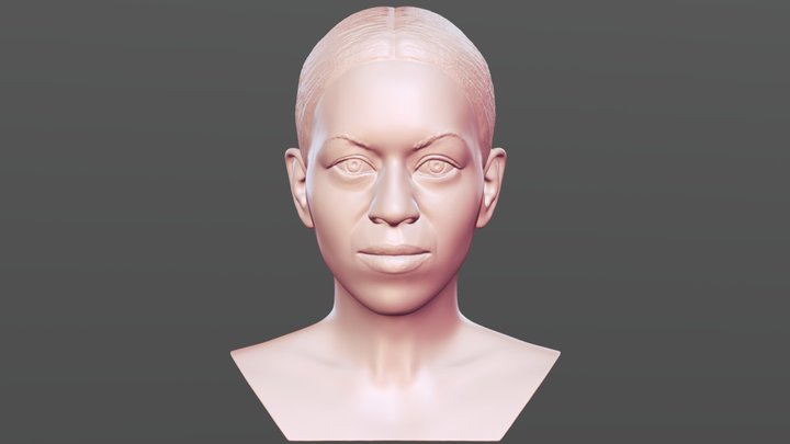 Michelle Obama bust for 3D printing 3D Model