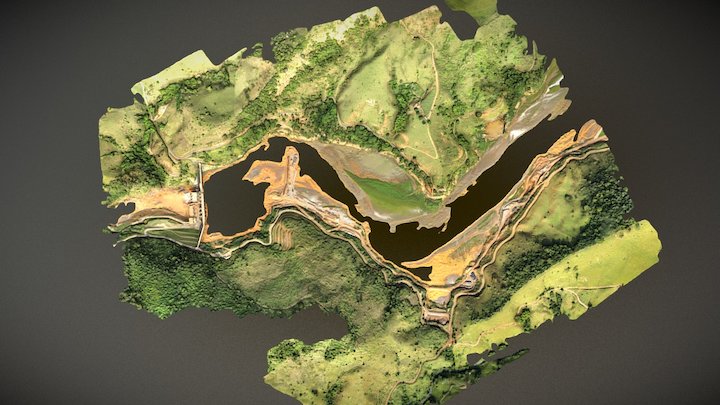 Barragem Risoleta Neves MG - Brasil 3D Model