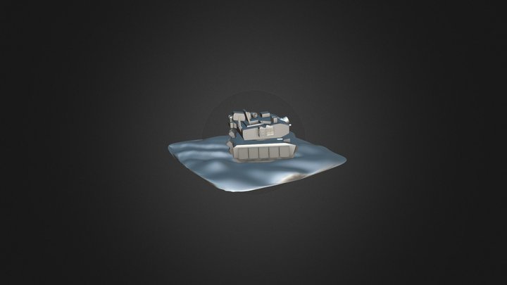 Mini Tank Scene 3D Model