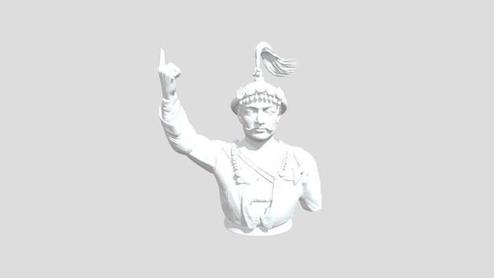 Royal Portrait in Motion 3D Model