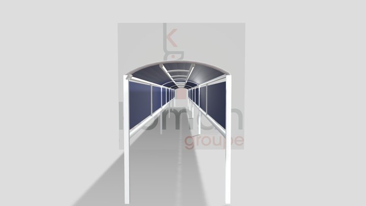 Abris Passage piéton Koman 3D Model