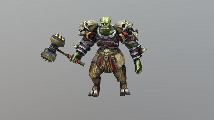Orc Concept Character Low Res 3D Model