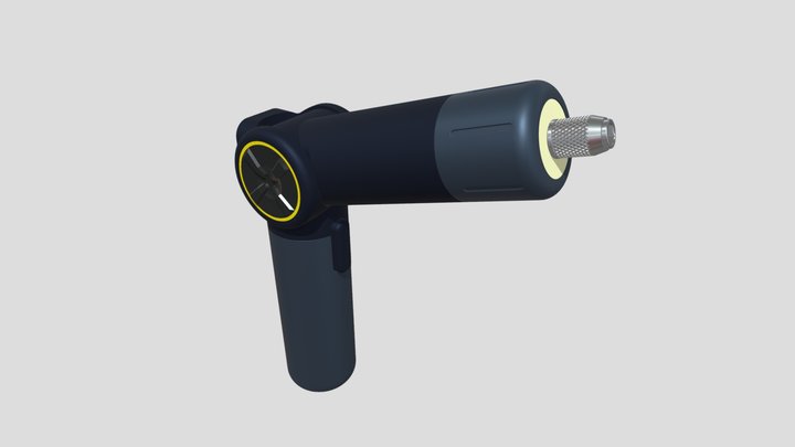 Modern handheld drill tool 3D Model