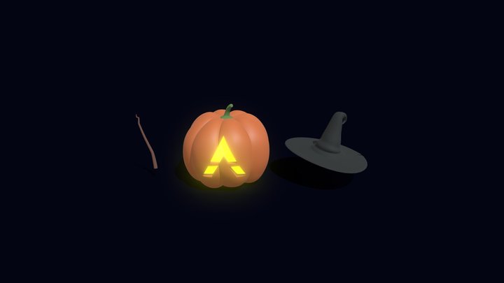 Halloween Assets 3D Model