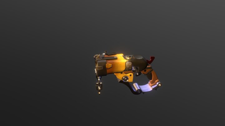Overwatch fanart_Roadhog Gun 3D Model