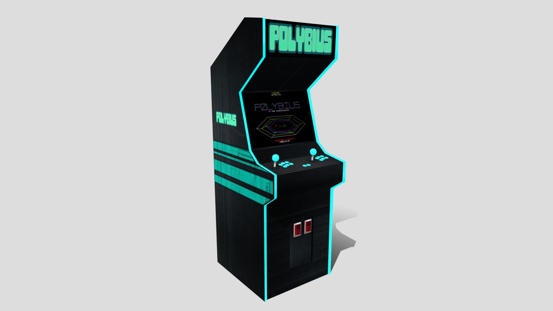 Arcade Cab Polybius 3d Model By Cyberdust Cyberdust F8a8c11