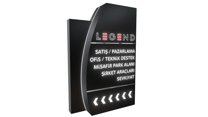 Legend Güvenlik Bahçe Yönlendirme 3D Model