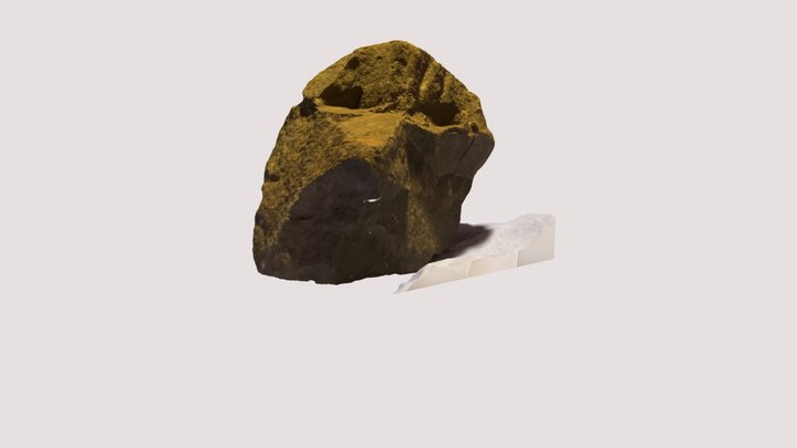 Chief Roman Nose Native American Rock Art 3D Model