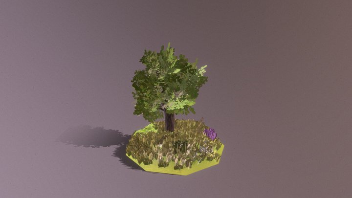 moorland diorama 3D Model