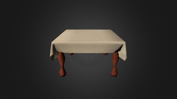 Simple Table Cloth 3D Model