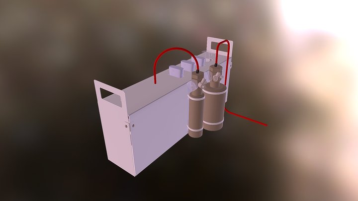 Battery Box and Fire Suppression 3D Model