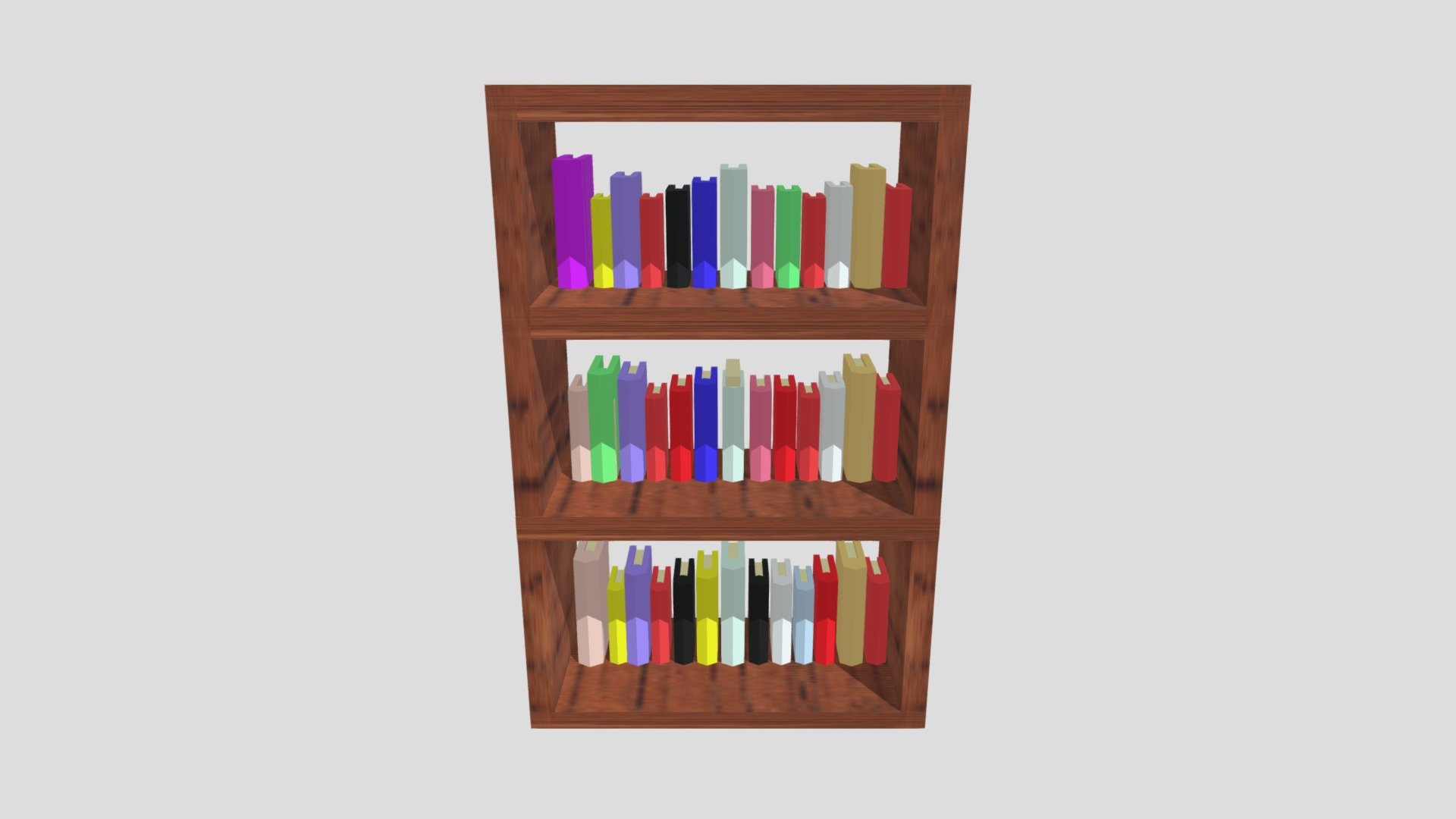 bookshelf 3D model by brandonmorrison [f8afe99] Sketchfab