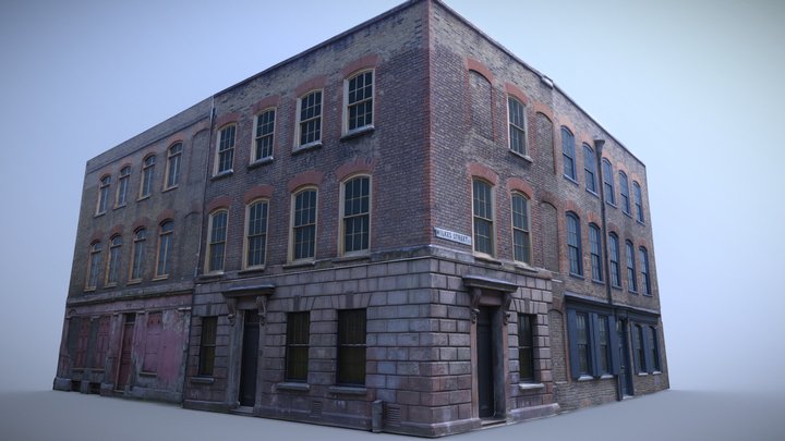 Victorian Buildings Photogrammetry Scan 1 3D Model